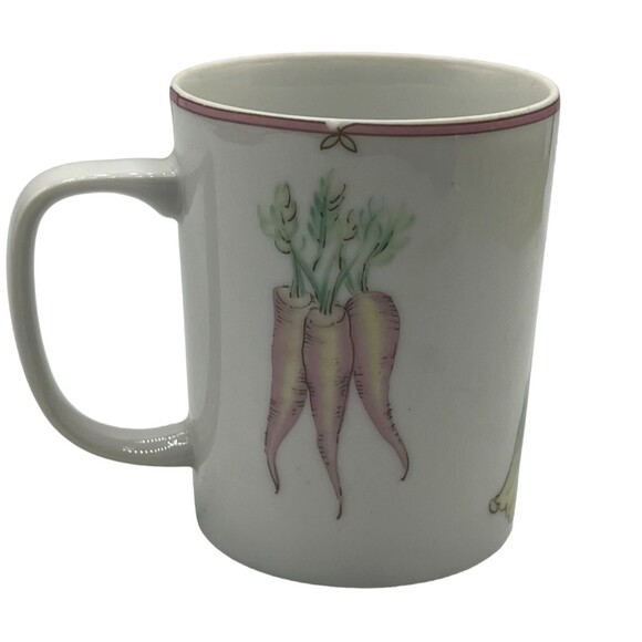 Vintage Fitz & Floyd Variations Bunny Rabbits Carrots Easter Coffee Tea Cup READ - Picture 3 of 13